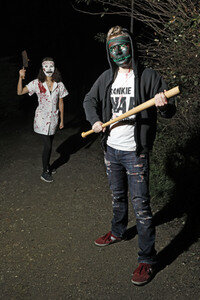 Photoshooting mit 'The Purge' Fans in Eldagsen