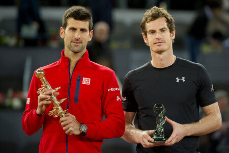 Tennis Match Novak Djokovic vs Andy Murray in Madrid