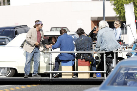Dreharbeiten zu 'Once Upon a Time in Hollywood' in Burbank