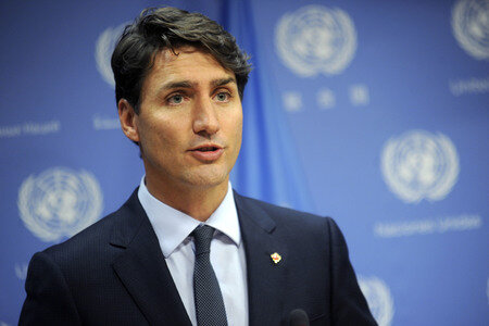 UN-Pressekonferenz  mit Justin Trudeau in New York