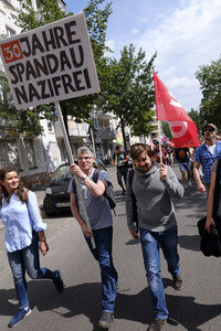 Protest gegen Nazi-Aufmarsch in Berlin