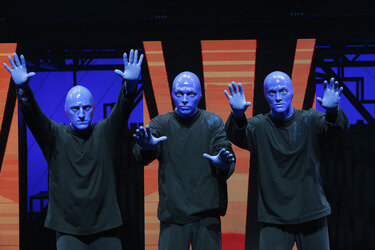 'Blue Man Group' Fototermin, Berlin