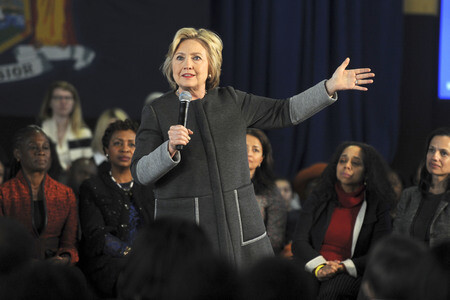 Wahlkampfrede von Hillary Clinton in New York