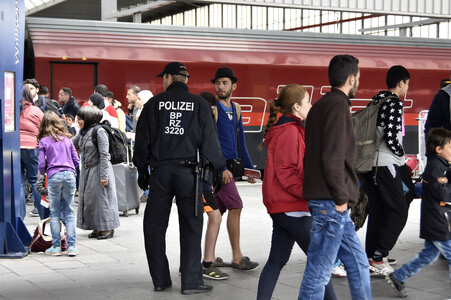 Ankunft der Flüchtlinge am Hauptbahnhof München