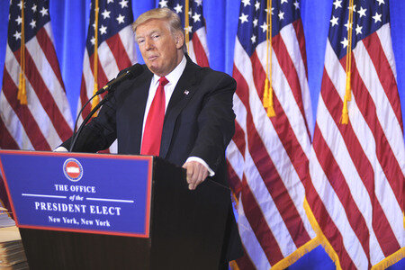 Donald Trump Pressekonferenz in New York