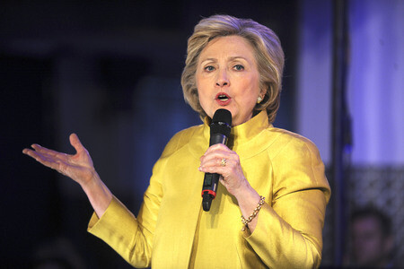 Wahlkampfrede von Hillary Clinton in New York