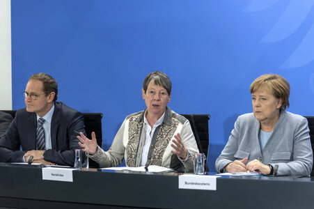 Pressekonferenz zum Thema Luftqualität in Berlin