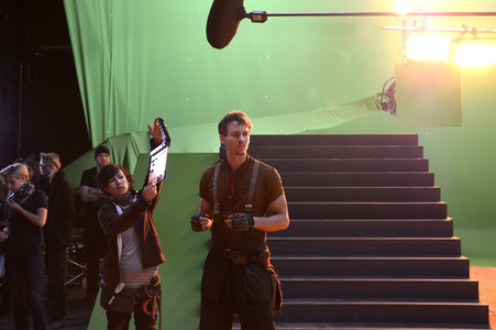 Dreharbeiten zu 'Iron Sky: The Coming Race' in Lint