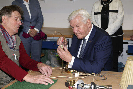 Besuch von Frank-Walter Steinmeier in Hoyerswerda