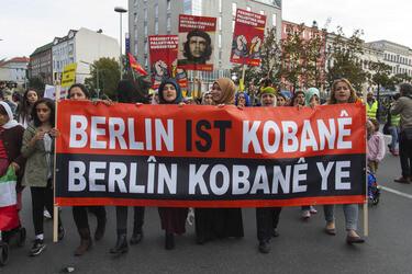 'Berlin ist Kobane' Demonstration, Berlin