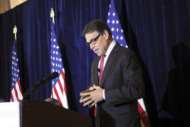 Vorwahlkampfveranstaltung von Rick Perry in New York