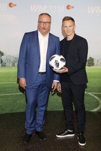 ZDF und ARD-Fußball-WM-Pressekonferenz in Hamburg