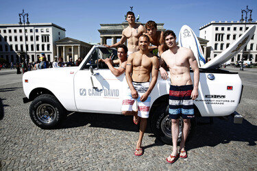 Open Air-Fashionshow des Menswear-Labels Camp David, Berlin