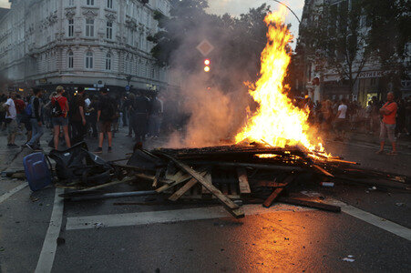 G20 Demonstration und Ausschreitungen im Schanzenviertel in Hamburg