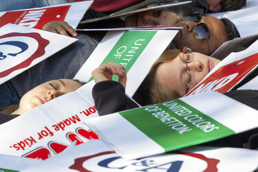 Demo zum Jahrestag des Einsturzes der Textilfabrik Rana Plaza, Berlin