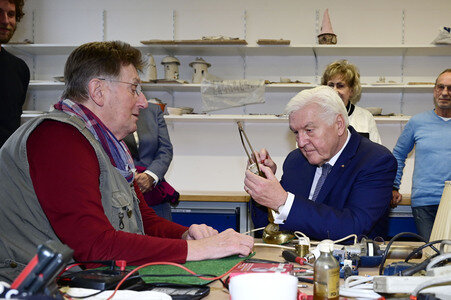 Besuch von Frank-Walter Steinmeier in Hoyerswerda