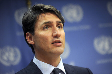 UN-Pressekonferenz  mit Justin Trudeau in New York