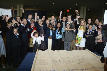 'Ocean Pledge' Unterzeichnung bei der UN in New York