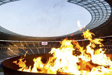Entzündung des Olympischen Feuers, Berlin