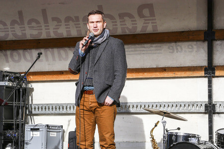 Martin Dulig bei den Gegendemos zu Pegida