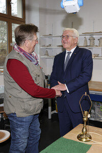 Besuch von Frank-Walter Steinmeier in Hoyerswerda