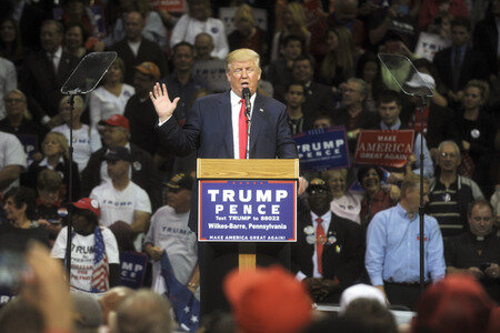 Donald Trump Wahlkampfveranstaltung in Wilkes-Barre