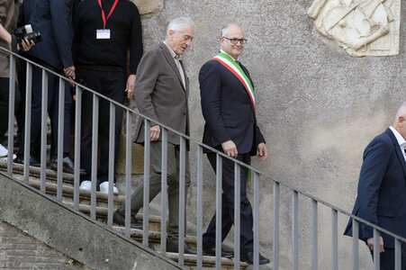 Verleihung des Lupa Capitolina an Robert De Niro in Rom