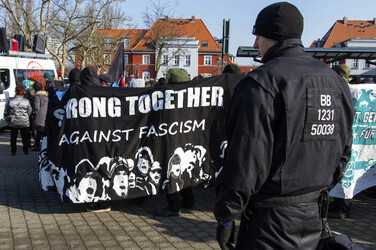 Gegen Demo zur Neonazi Demonstration, Frankfurt/Oder