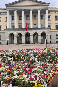 Trauer nach dem Tod von König Harald V. von Norwegen in Oslo