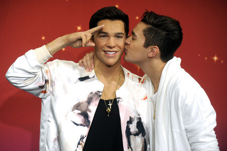 Präsentation der Austin Mahone Wachsfigur in New York