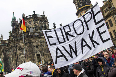 Pegida Demonstration, Dresden