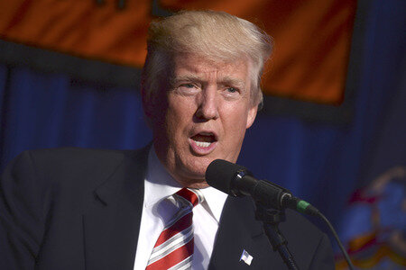 Wahlkampfrede von Donald Trump in New York