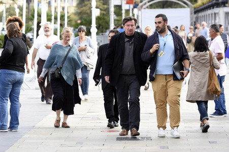 Aki Kaurismäki auf dem San Sebastian Film Festival 2017