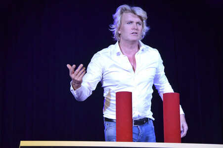 Pressetermin mit Hans Klok in München