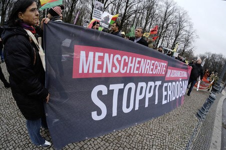 Kurden Demonstration in Berlin