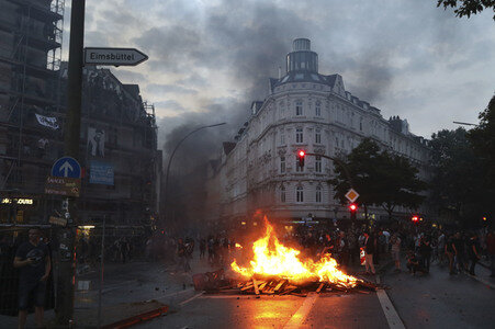 G20 Demonstration und Ausschreitungen im Schanzenviertel in Hamburg