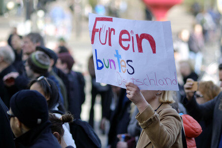 Demonstration 'Solidarität statt rechter Hetze' in Berlin