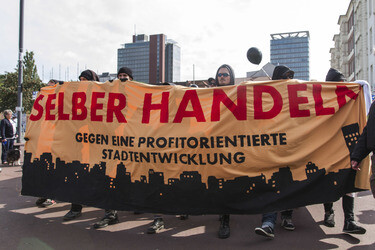 Hausbesetzer-Demo auf St. Pauli, Hamburg
