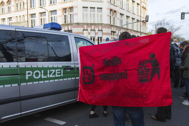 Proteste gegen Pegida Demonstration, Dresden