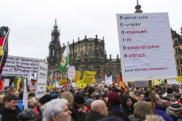 Pegida Demonstration, Dresden