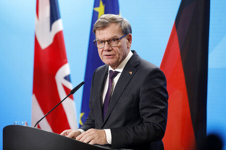 Pressekonferenz mit Johann Wadephul und Yvette Cooper in Berlin