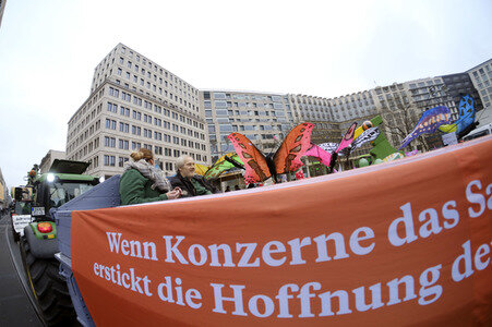 Demonstration 'Wir haben es Satt!' in Berlin