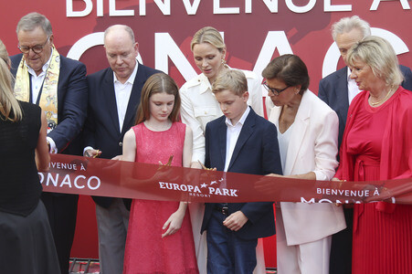 Einweihung des Themenbereichs Monaco mit Fürst Albert II. im Europa-Park in Rust
