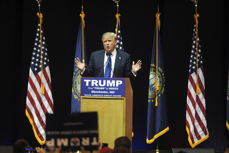 Wahlkampfrede von Donald Trump in Manchester