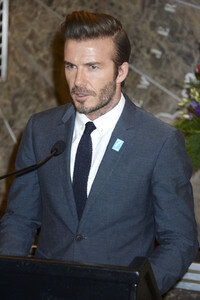 Empire State Building Lighting Ceremony mit David Beckham in New York