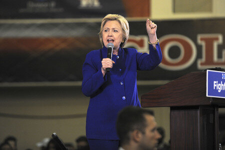 Wahlkampfrede von Hillary Clinton  in Newark