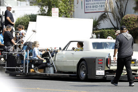 Dreharbeiten zu 'Once Upon a Time in Hollywood' in Burbank