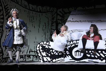 Theaterprobe 'Der eingebildet Kranke' in Berlin