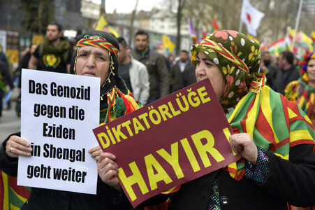 Kurden-Demonstration in Frankfurt