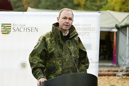Kommunikationsübung MURE 26 auf dem Truppenübungsplatz Oberlausitz in Weißkeißel